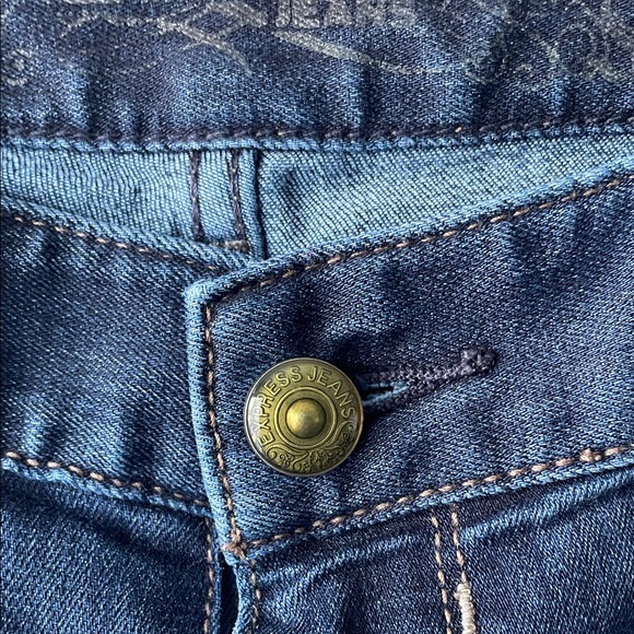 Express Women's Deep Indigo Skinny Jeans - Picture 4 of 11